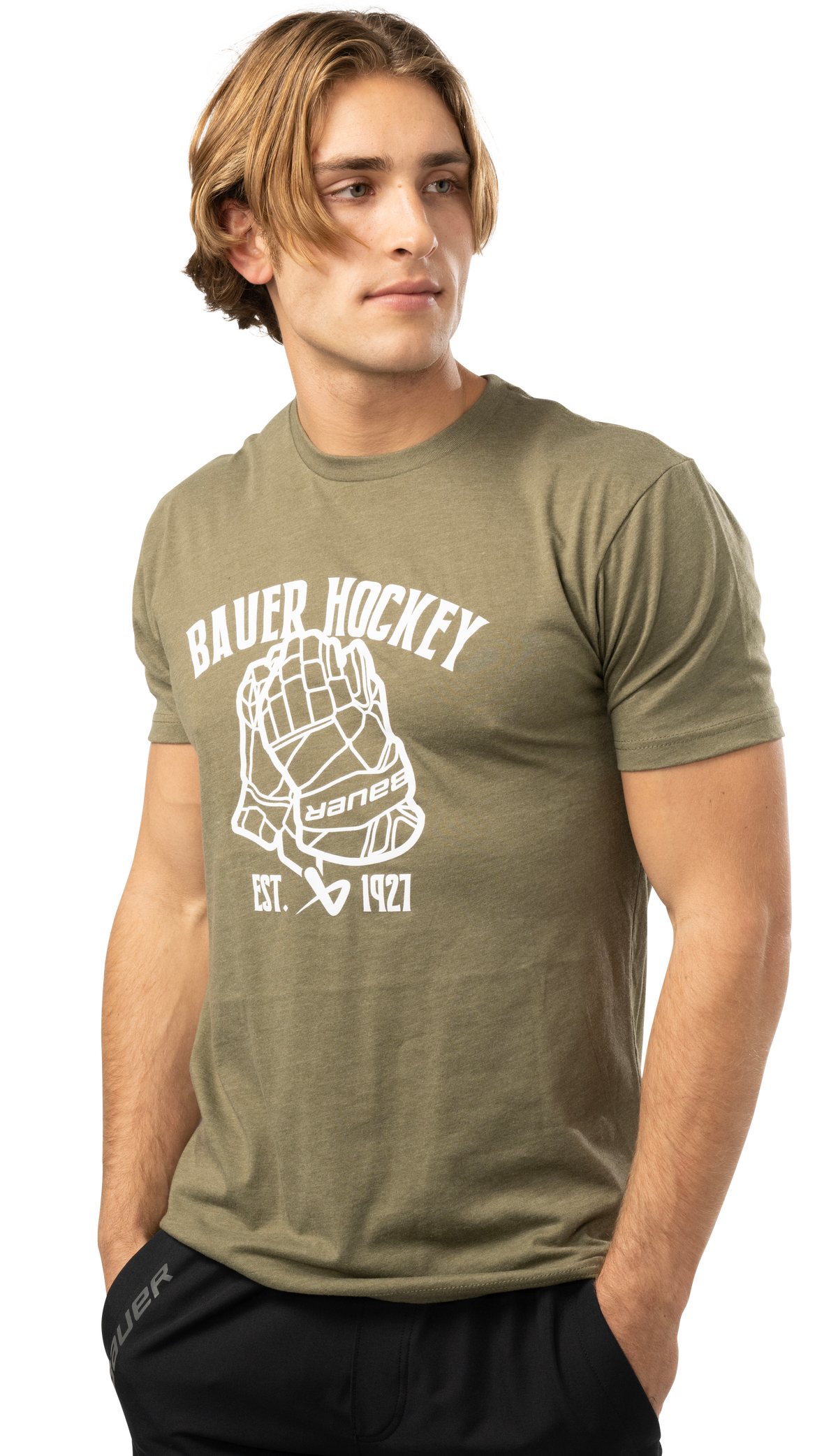 Bauer T-Shirt à Manches Courtes Gants de Hockey Adulte