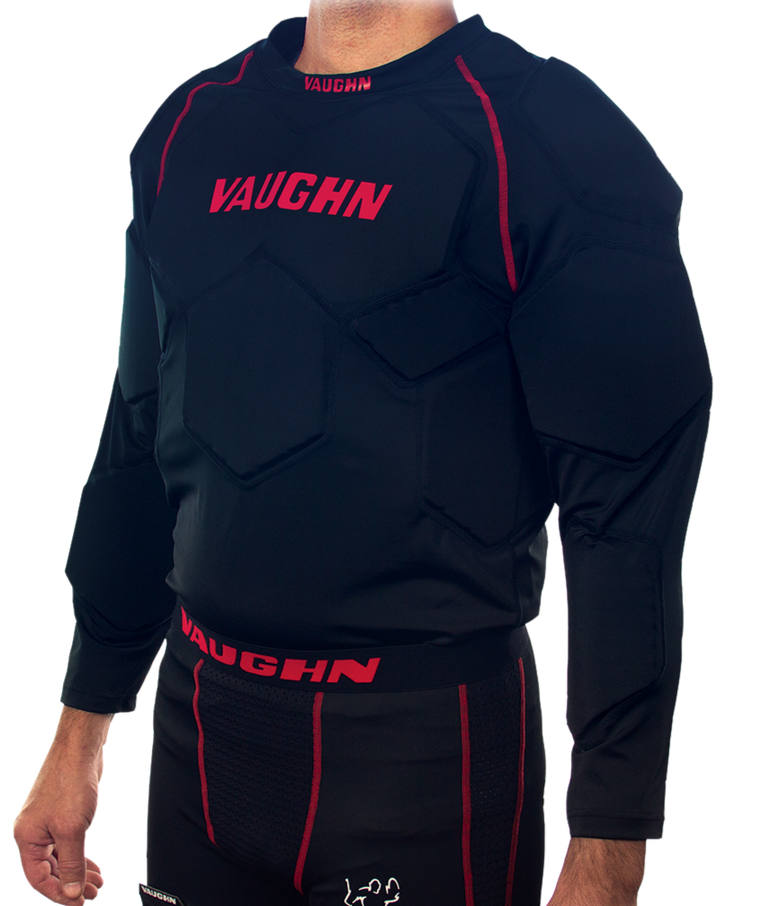Vaughn V10 Pro Goalie Padded Compression Shirt Senior