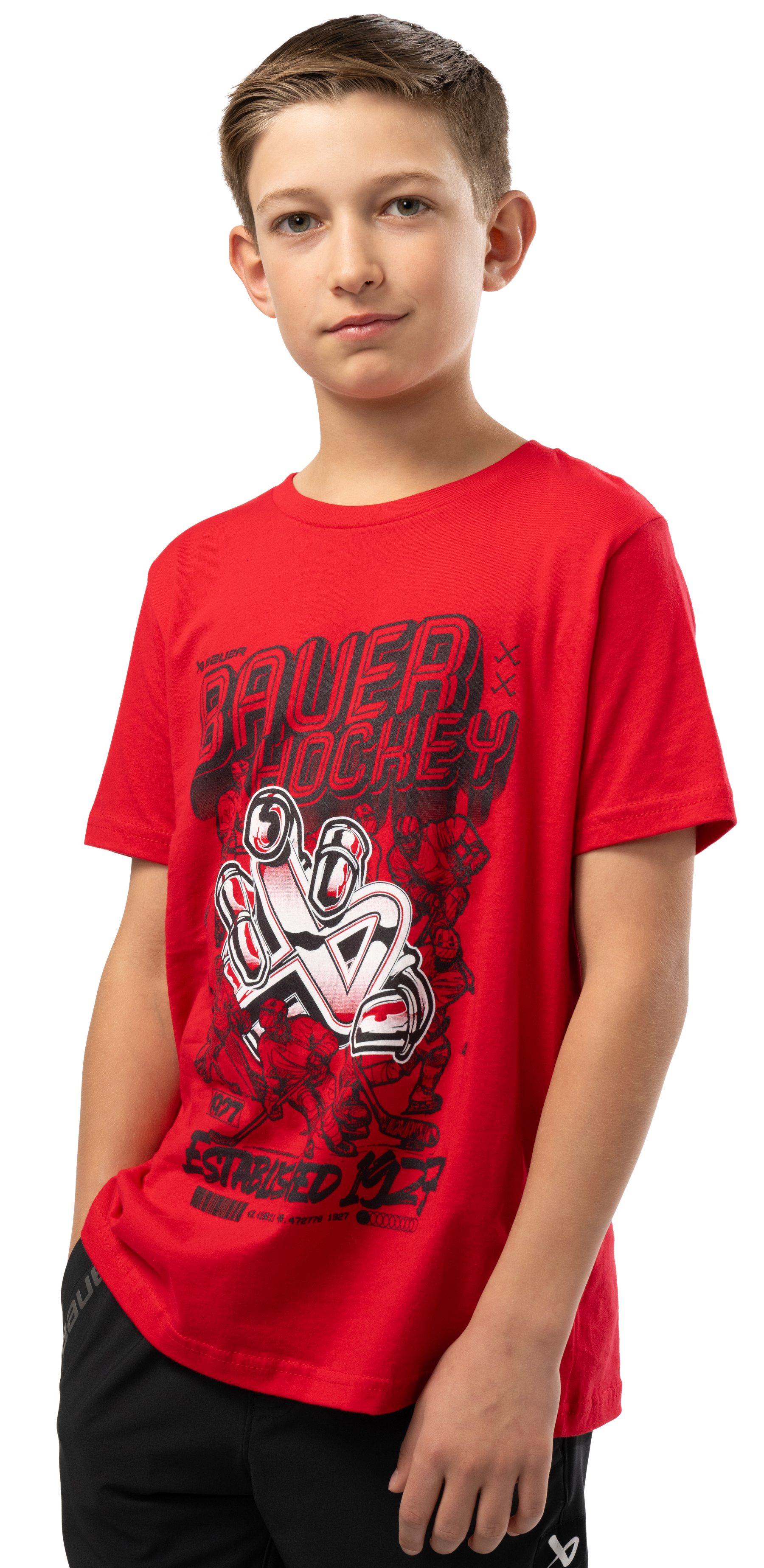 Bauer Short Sleeve Icon Skater Tee Youth