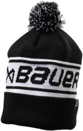 Bauer Tuque d'Équipe Côtellée à Pompom Adulte