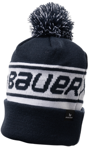 Bauer Tuque d'Équipe Côtellée à Pompom Adulte