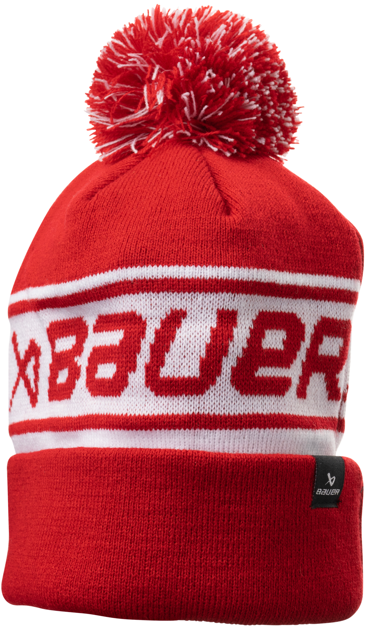 Bauer Tuque d'Équipe Côtellée à Pompom Adulte