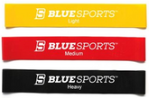 Blue Sports Mini Bands (pack of 3)