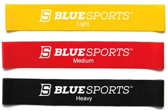 Blue Sports Mini Bands (pack of 3)