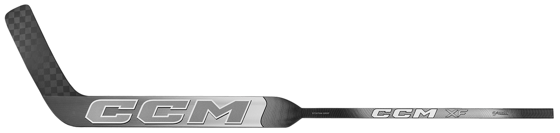 CCM XF Bâton de Gardien Intermédiaire (Blanc/Gris Glacé)