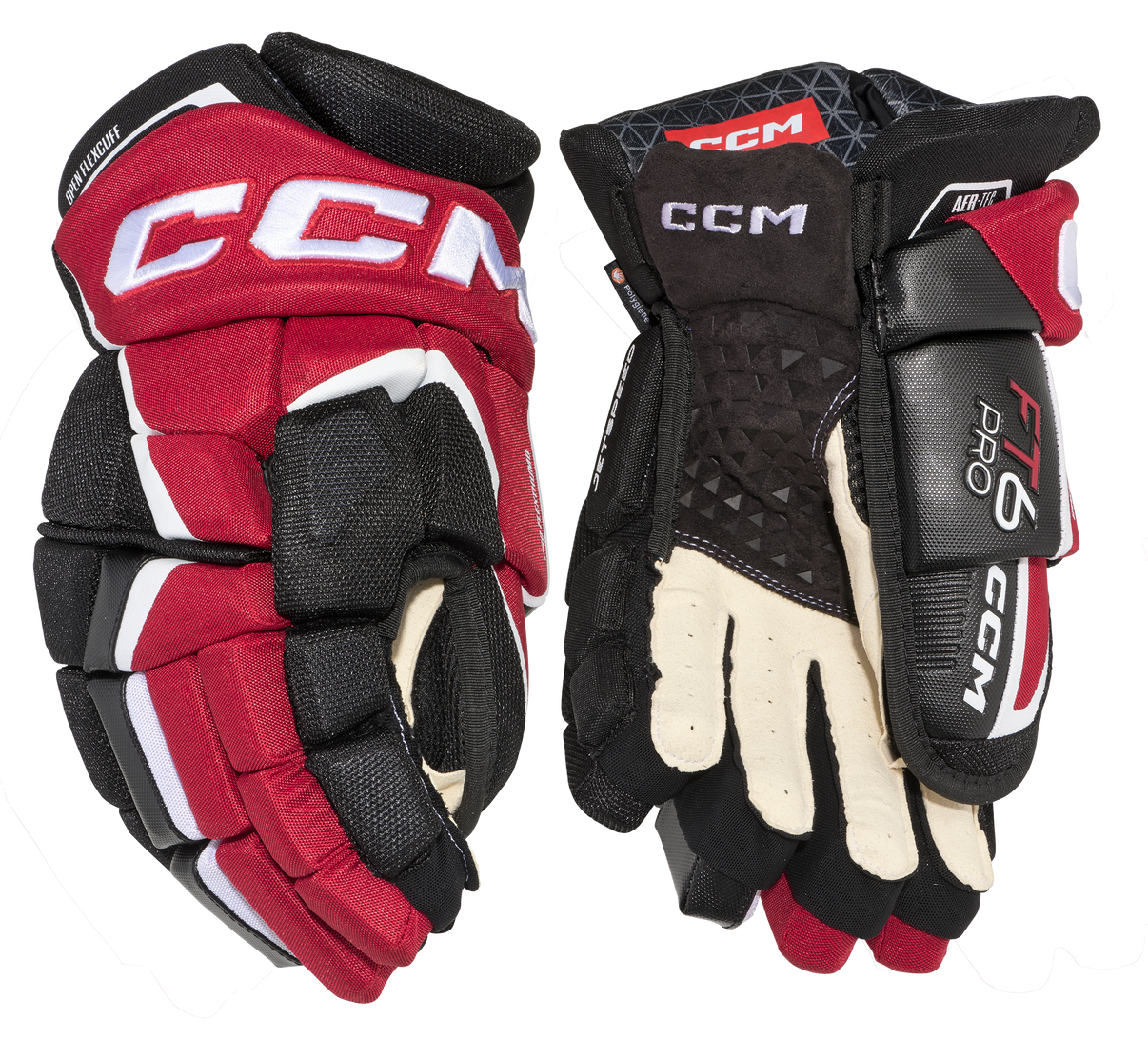 CCM JetSpeed FT6 Pro Junior Hockey Gloves - CCM