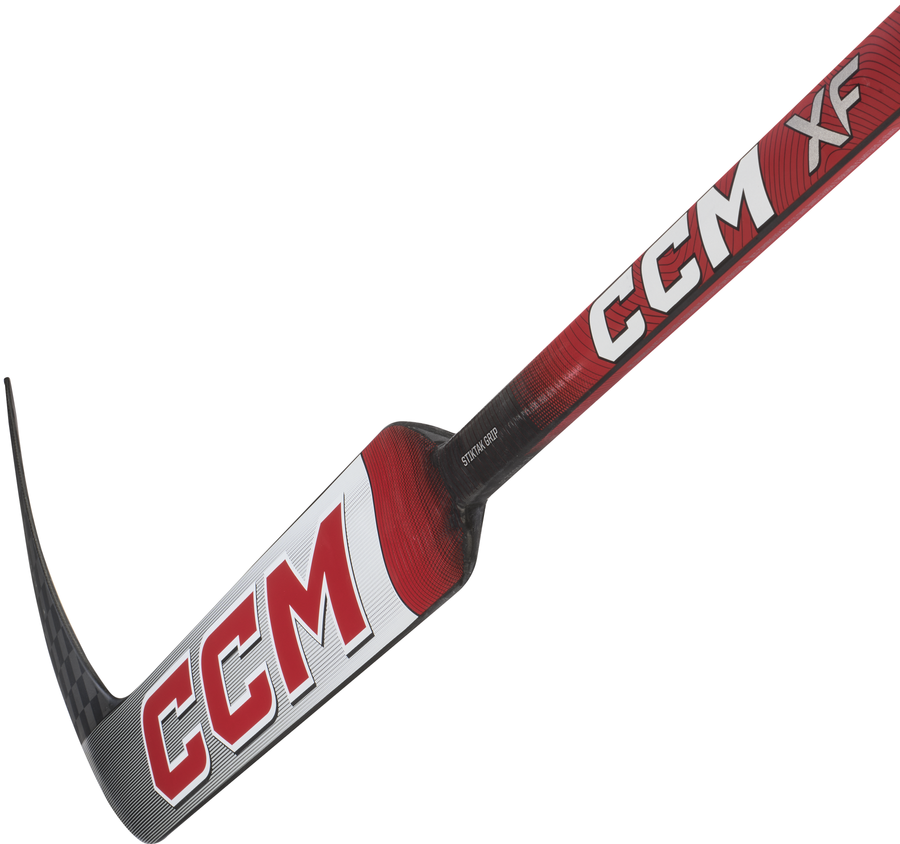 CCM XF Bâton de Gardien Intermédiaire (Blanc/Rouge)