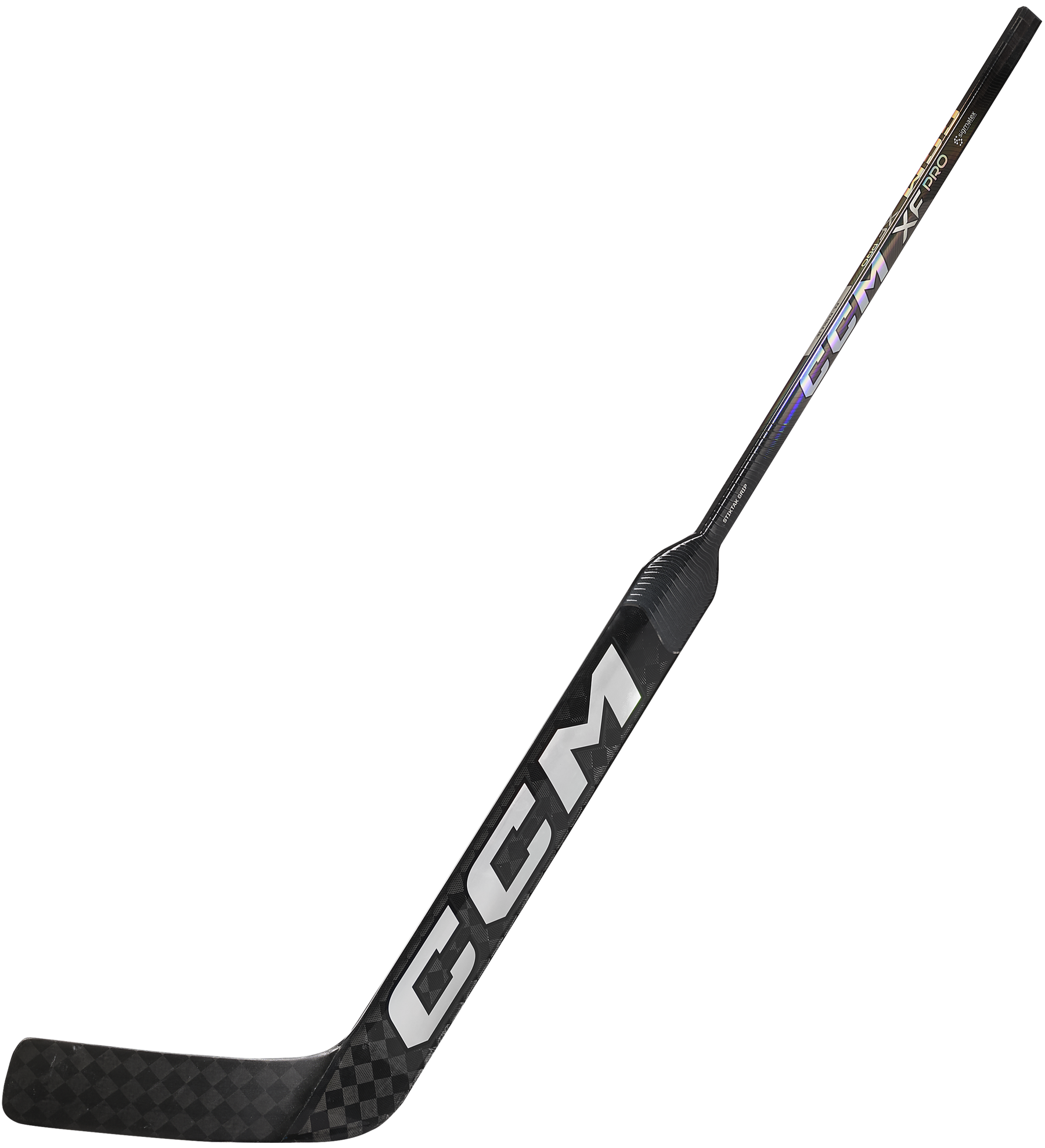 CCM XF Pro Intermediate Goalie Stick (Black/Ice Grey)