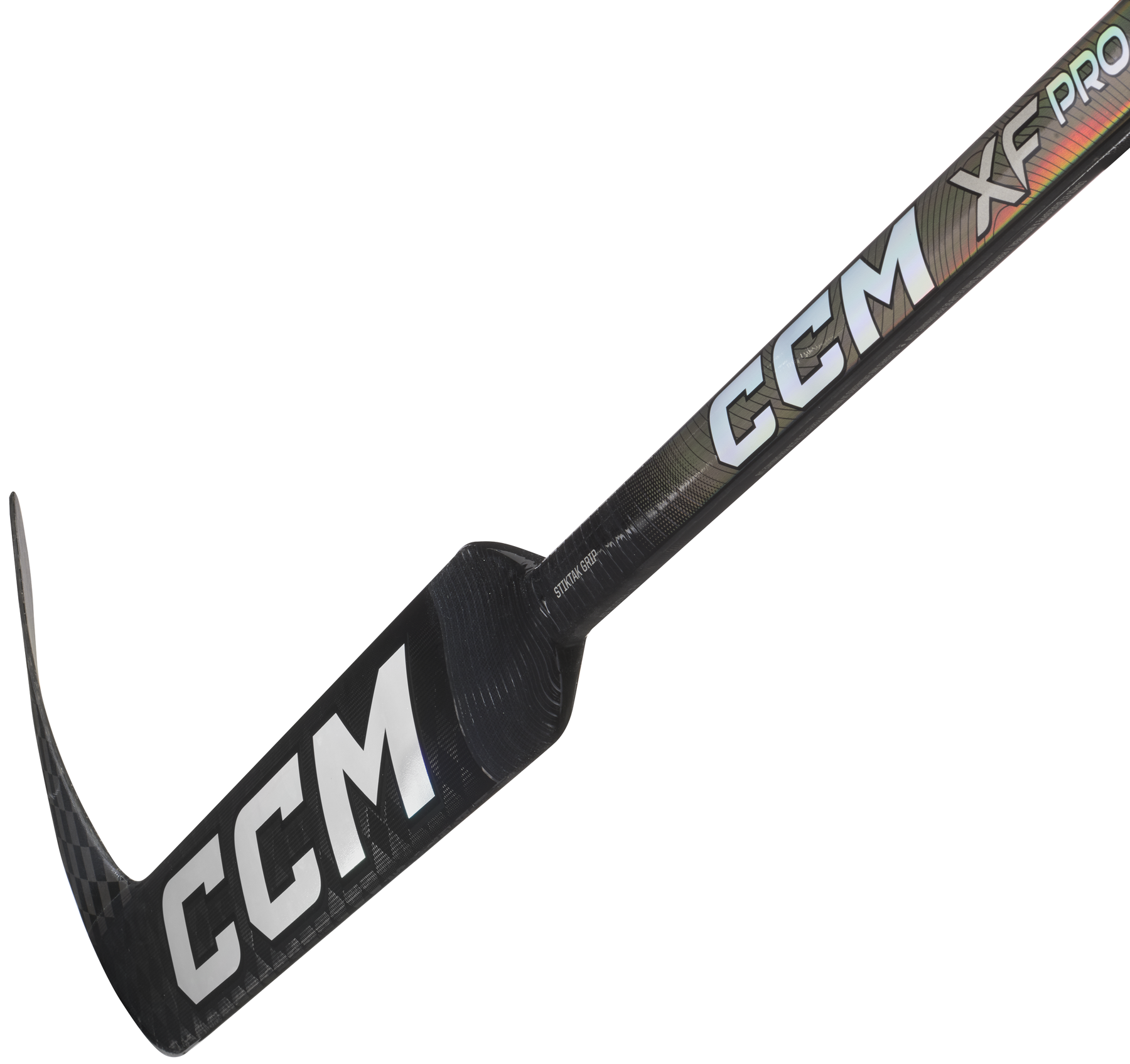 CCM XF Pro Senior Goalie Stick (Black/Ice Grey)