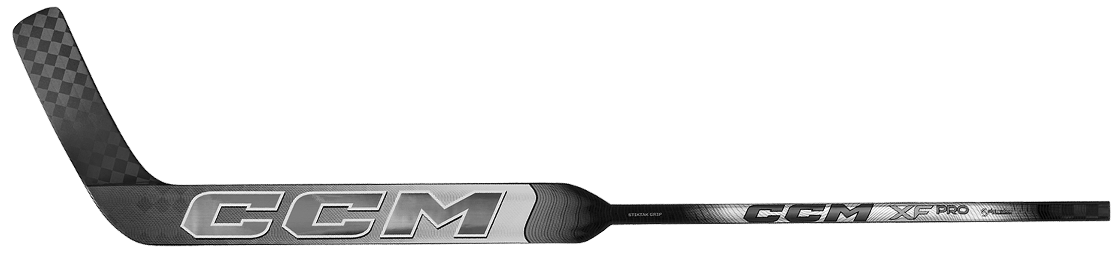 CCM XF Pro Bâton de Gardien Intermédiaire (Blanc/Gris Glacé) 