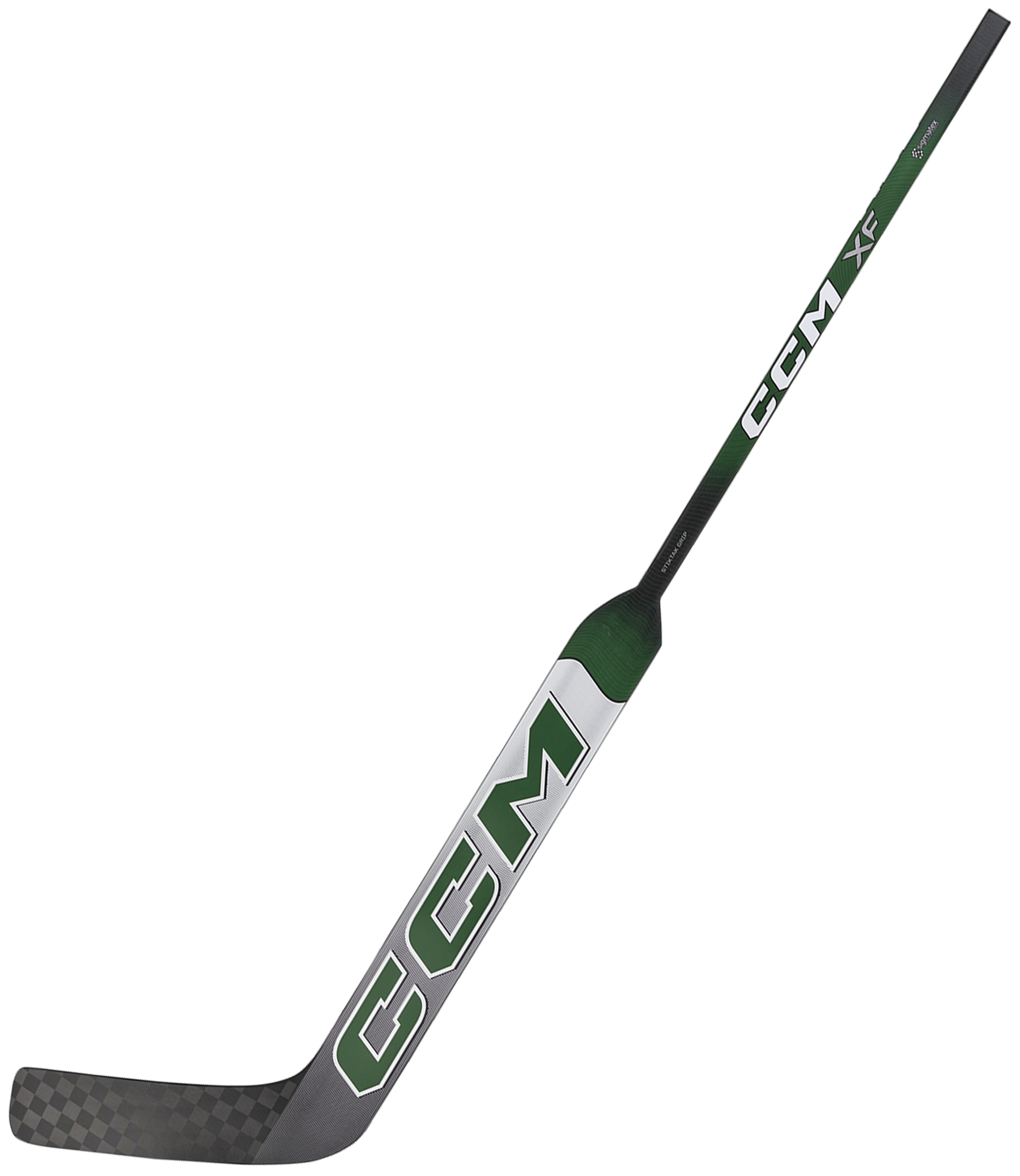 CCM XF Bâton de Gardien Senior (Blanc/Vert Forêt)