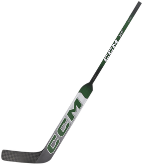 CCM XF Bâton de Gardien Senior (Blanc/Vert Forêt)