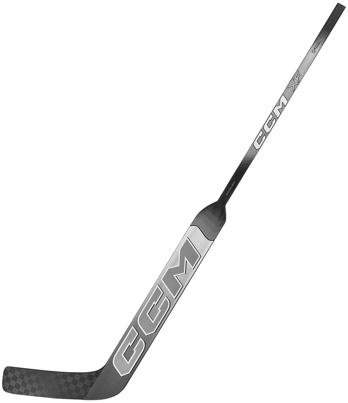 CCM XF Bâton de Gardien Intermédiaire (Blanc/Gris Glacé)