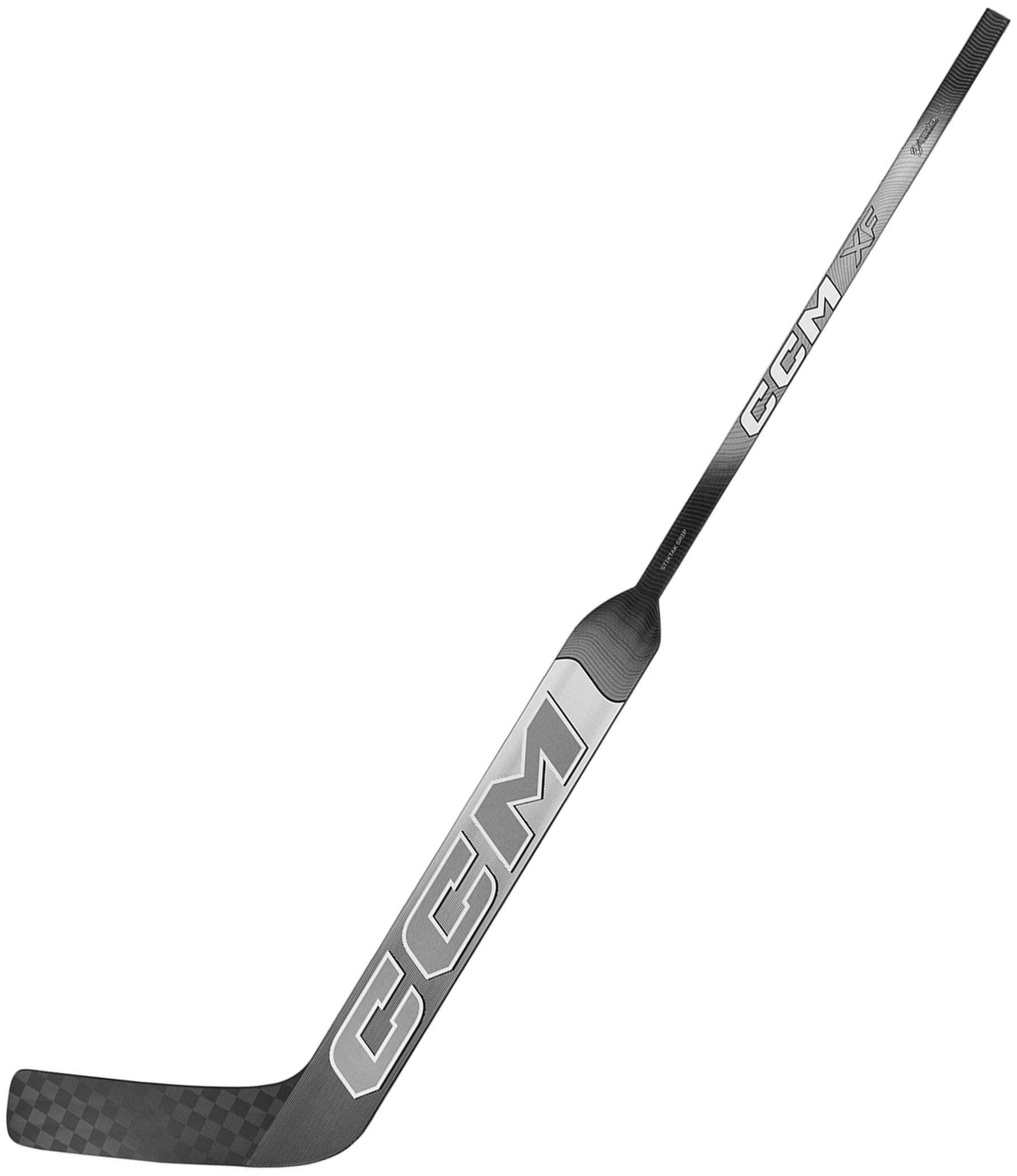 CCM XF Bâton de Gardien Intermédiaire (Blanc/Gris Glacé)