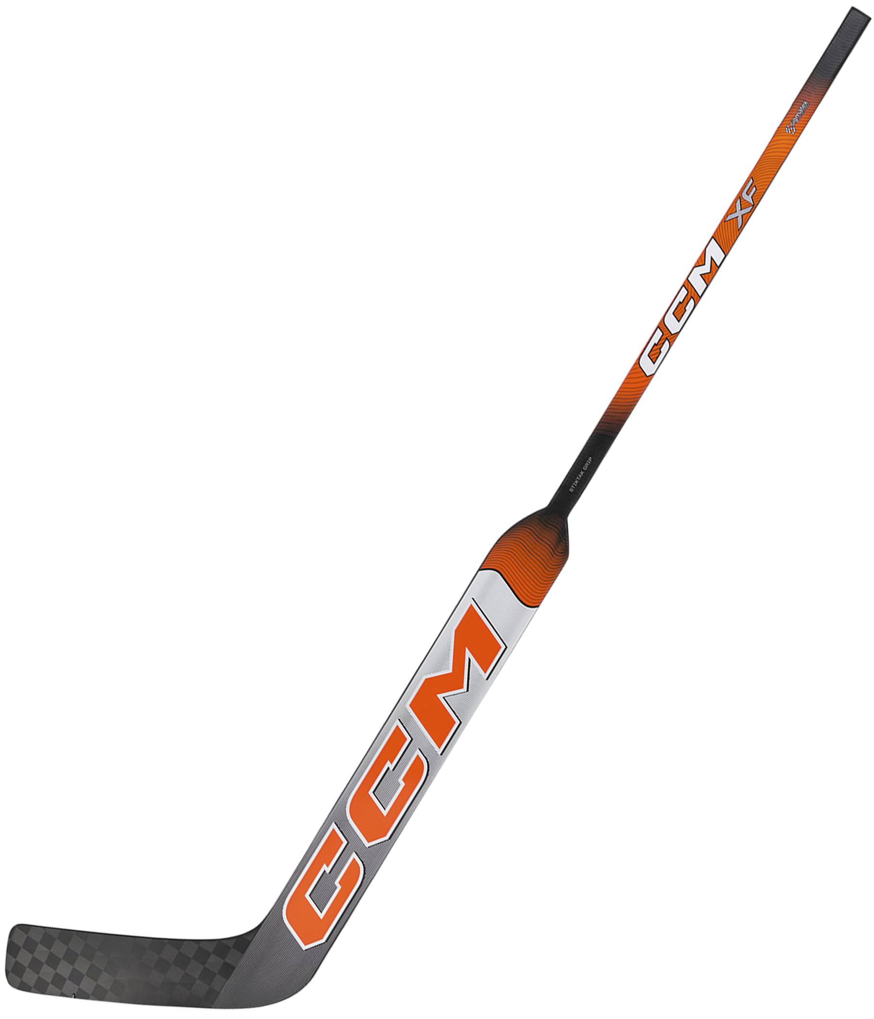 CCM XF Senior Goalie Stick (White/Orange)