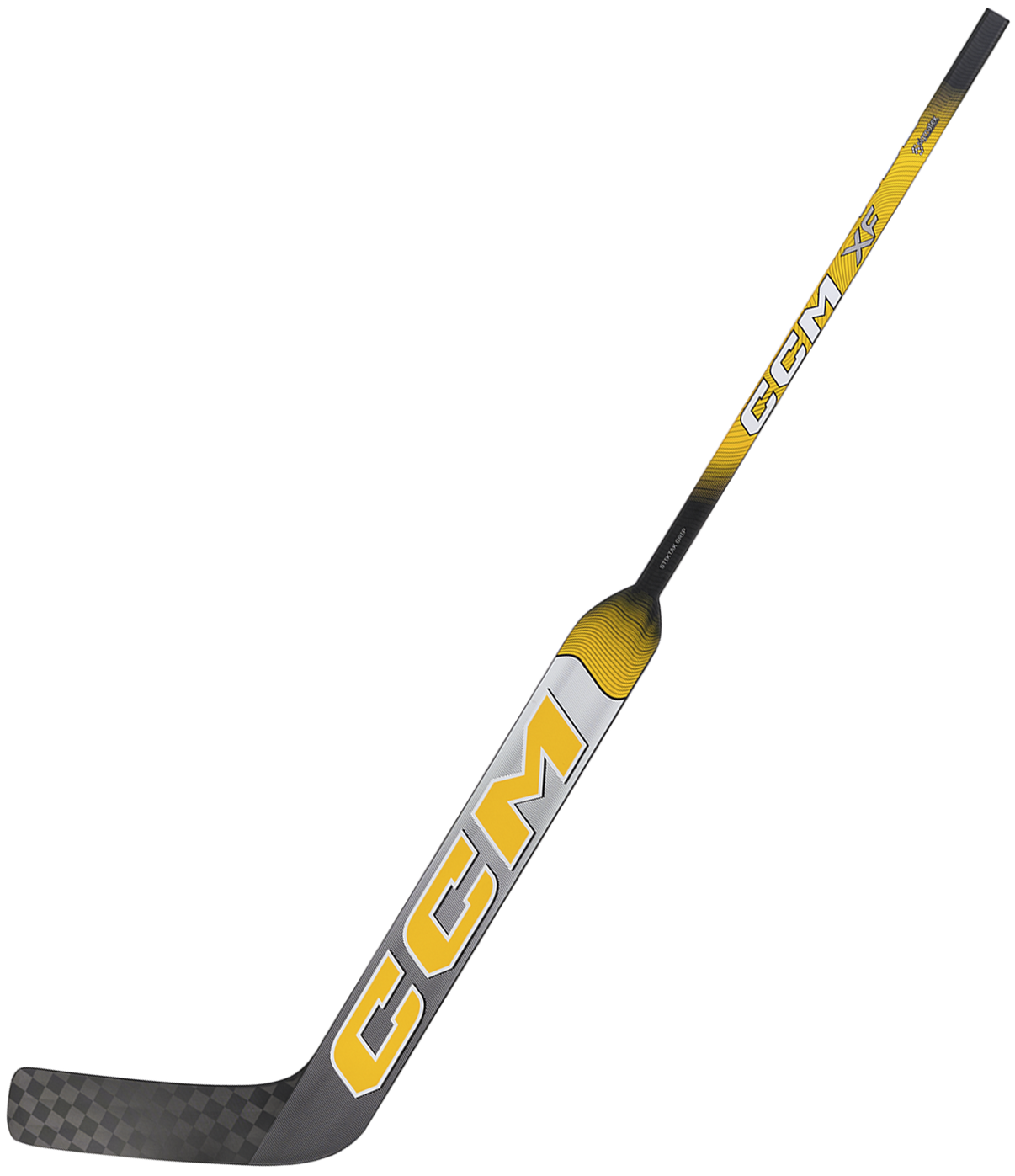 CCM XF Senior Goalie Stick (White/Sports Gold) - CCM