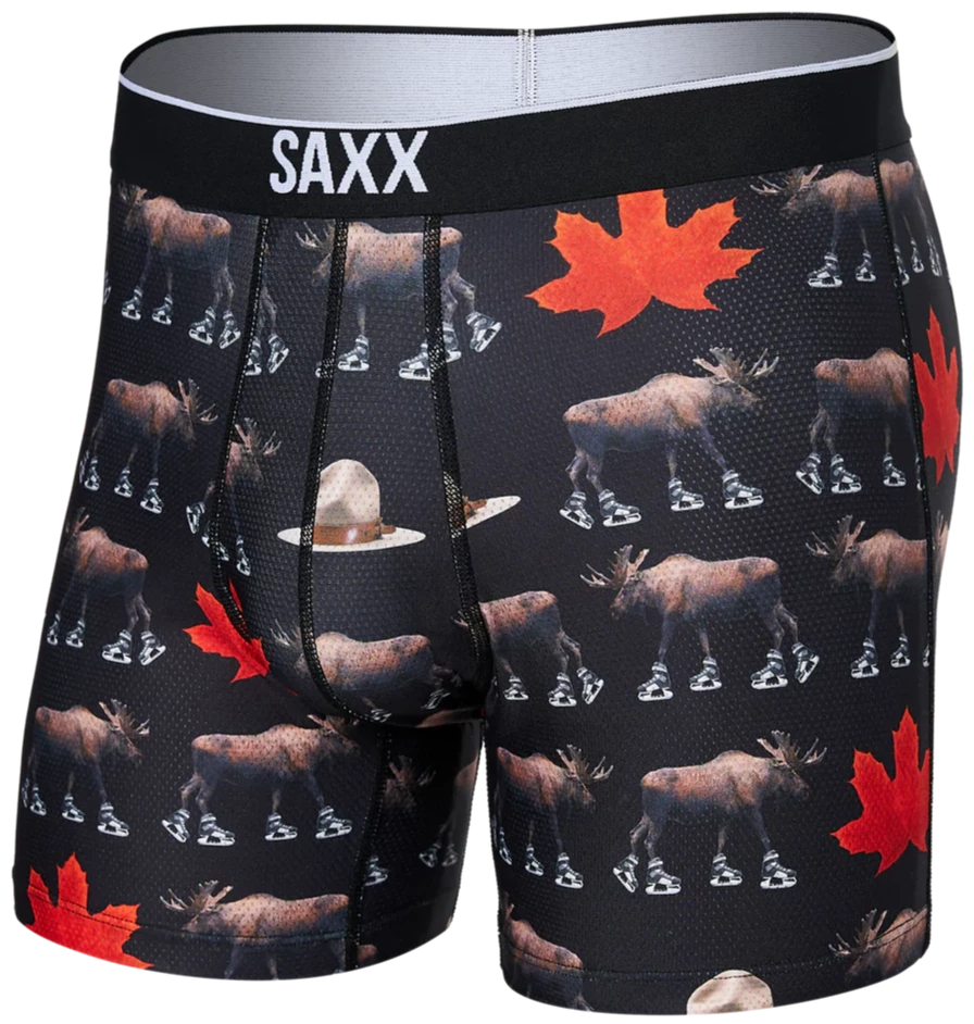 SAXX Volt Boxer Brief National Pastime Black - SAXX