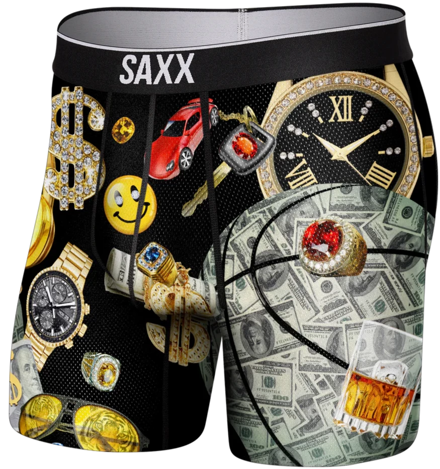 SAXX Volt Caleçon Brief Money Baller Noir