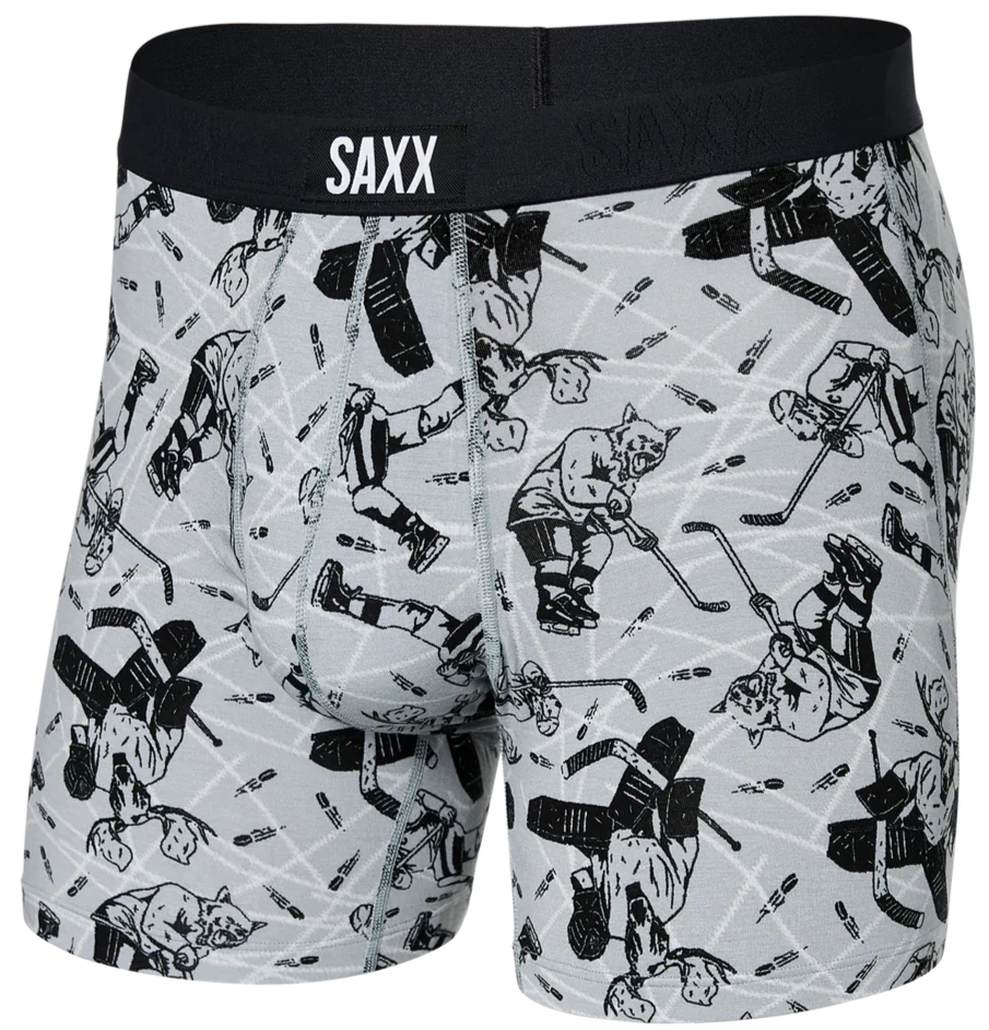 SAXX Vibe Boxer Brief Wild Slapshot Liner Grey - SAXX