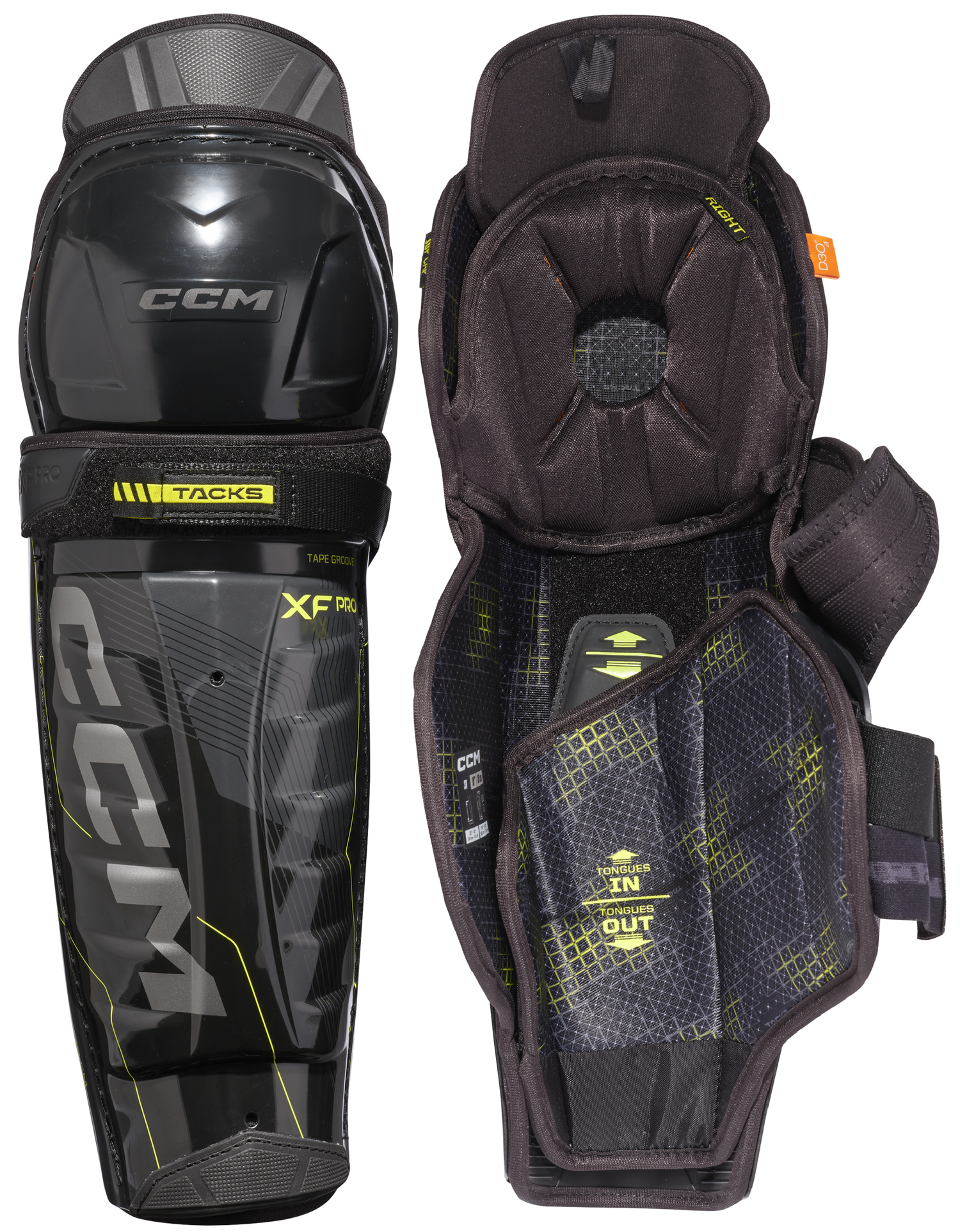 CCM Tacks XF Pro Junior Shin Guards - CCM