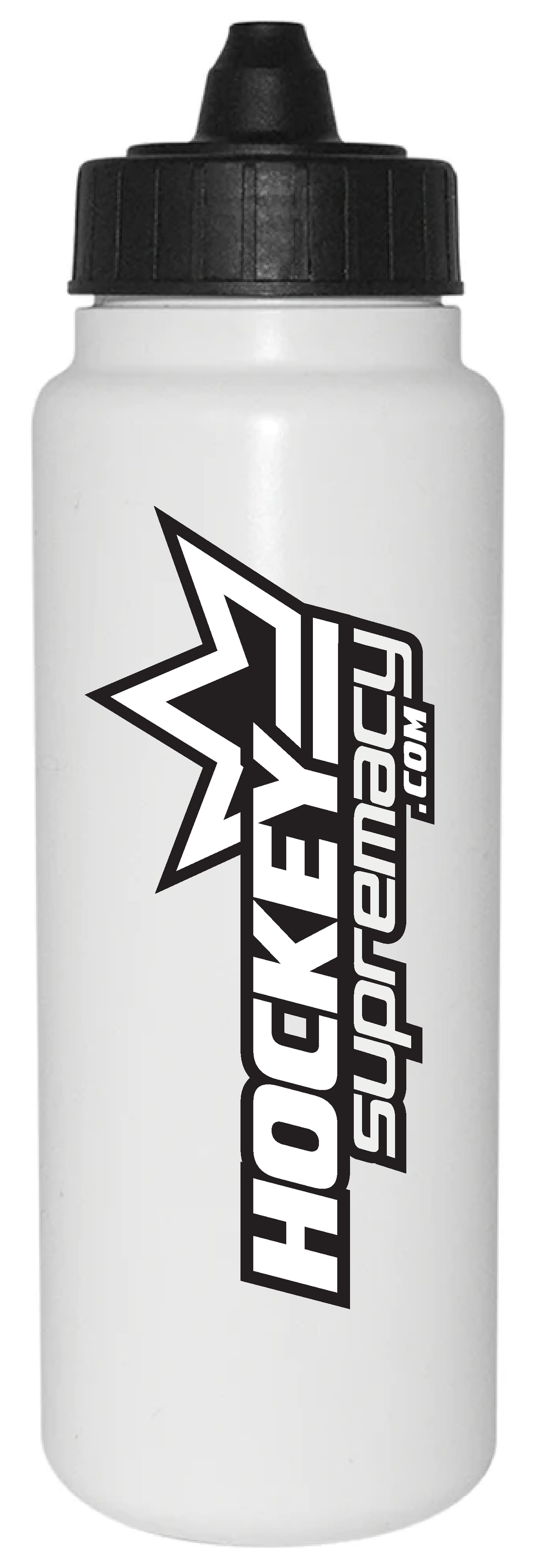 HockeySupremacy.com Tallboy Water Bottle (Black/White)