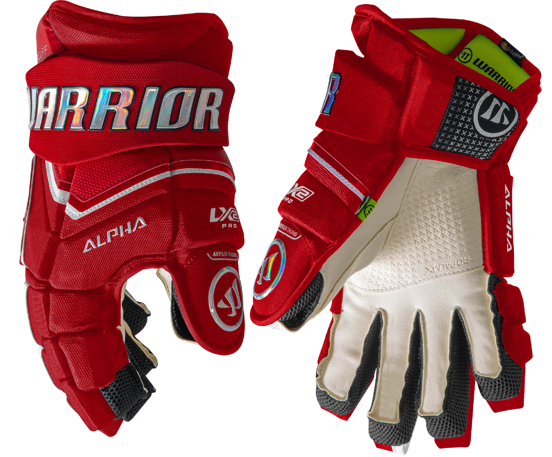 2 pack Warrior Alpha LX Pro (red Novium Pro dress) NHL Pro Stock - RH, 80  Flex, P28