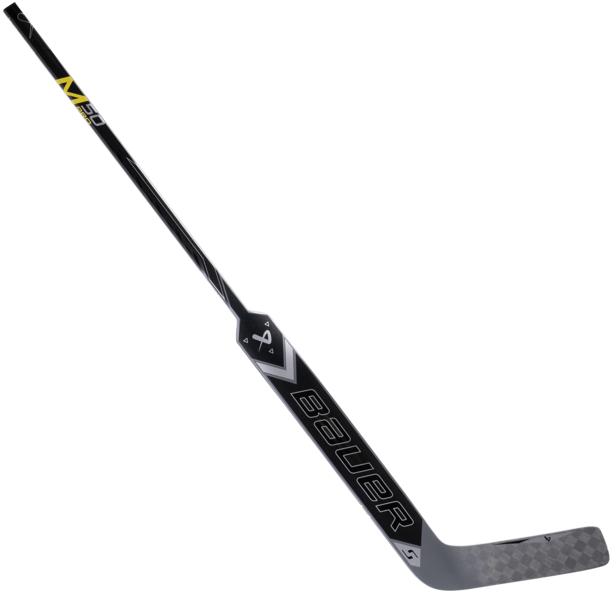 Bauer Supreme M50 Pro Bâton de Gardien Senior (Argent/Noir)