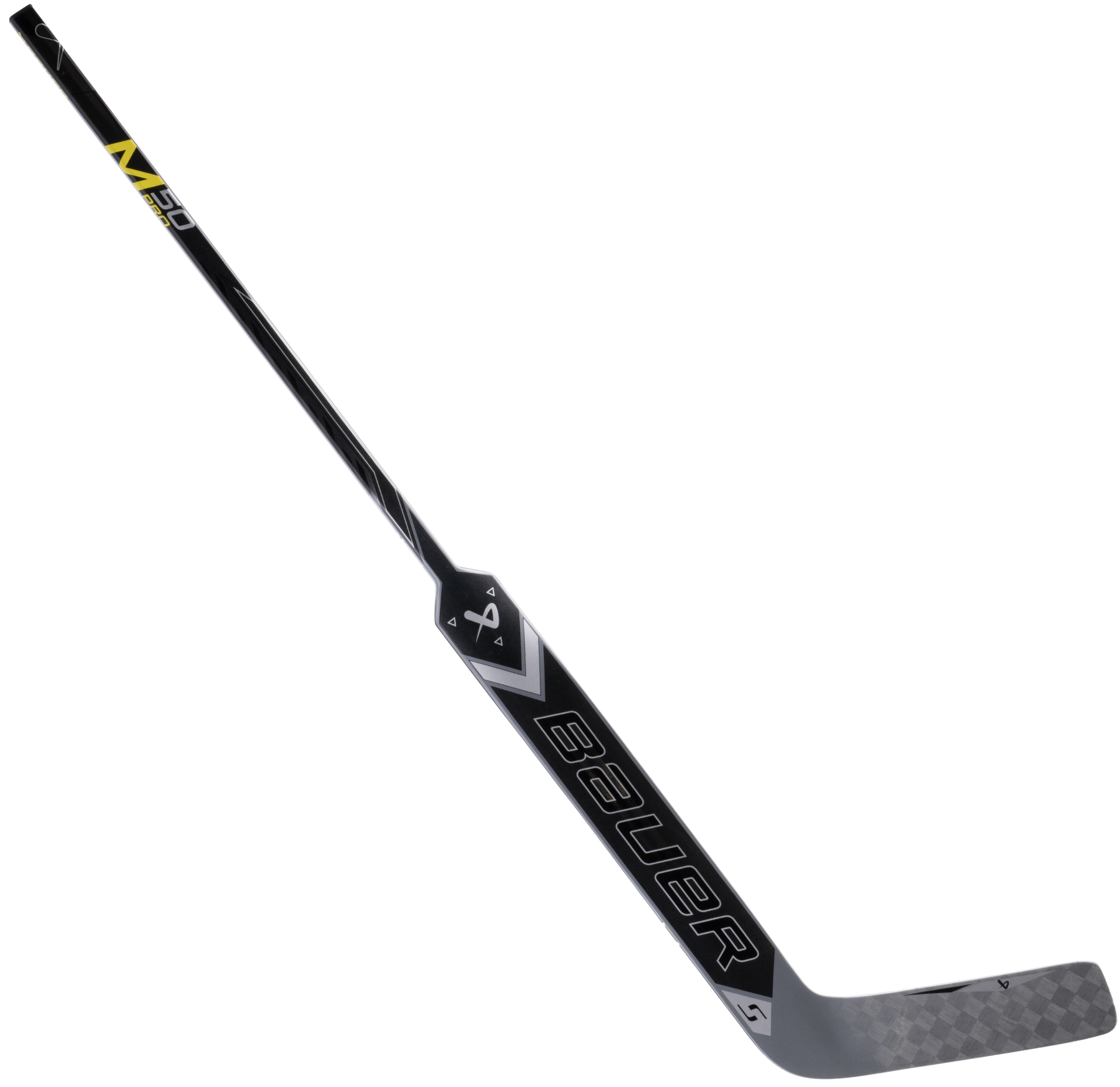 Bauer Supreme M50 Pro Bâton de Gardien Intermédiaire (Argent/Noir)