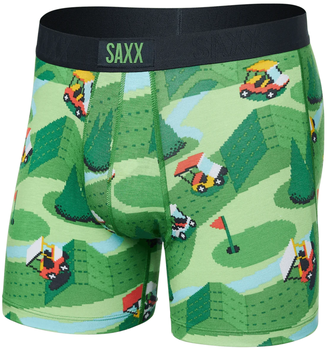 SAXX Vibe Boxer Brief Excite Carts - Green