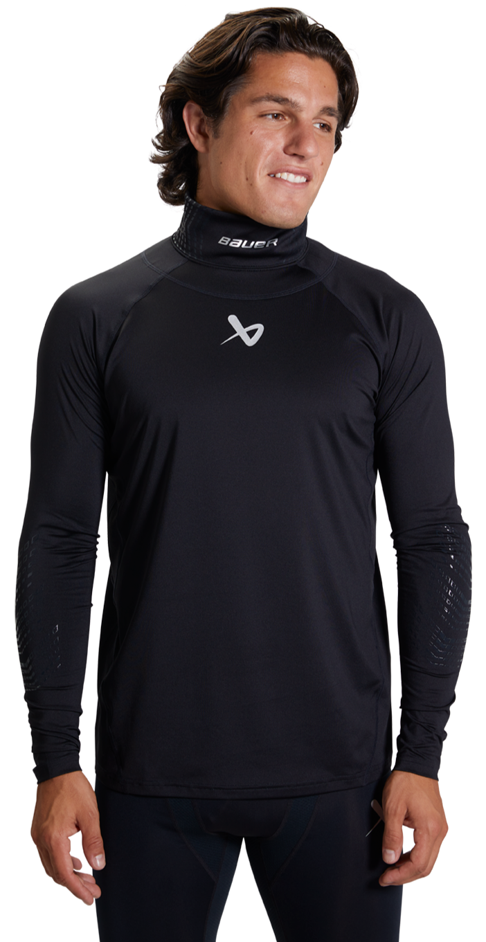 Bauer Neck Protector Long Sleeve Top Senior - Bauer