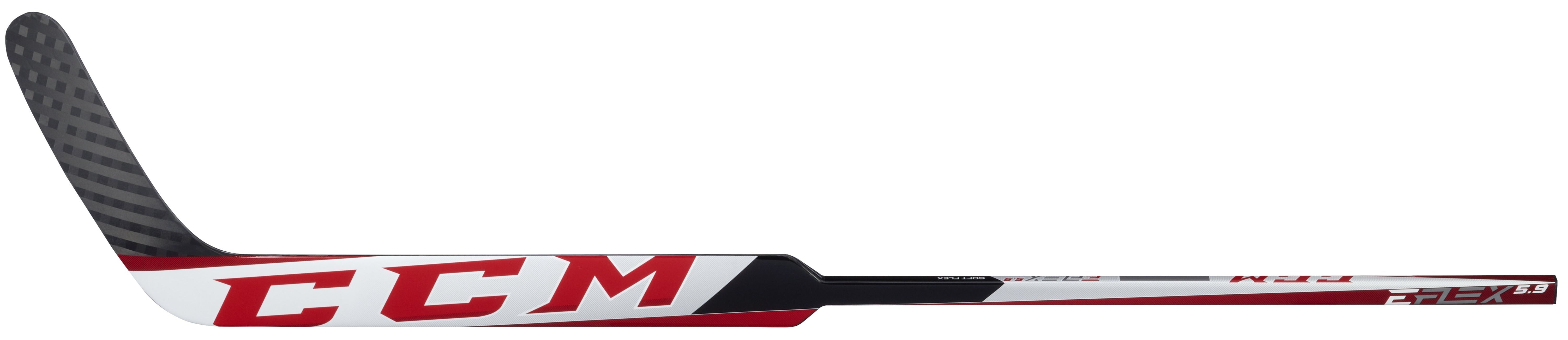 CCM EFLEX 5.9 Junior Goalie Stick (White/Red)