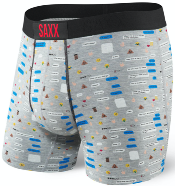 SAXX Vibe Boxer Brief Text Bubble/Black (2-Pack) - SAXX