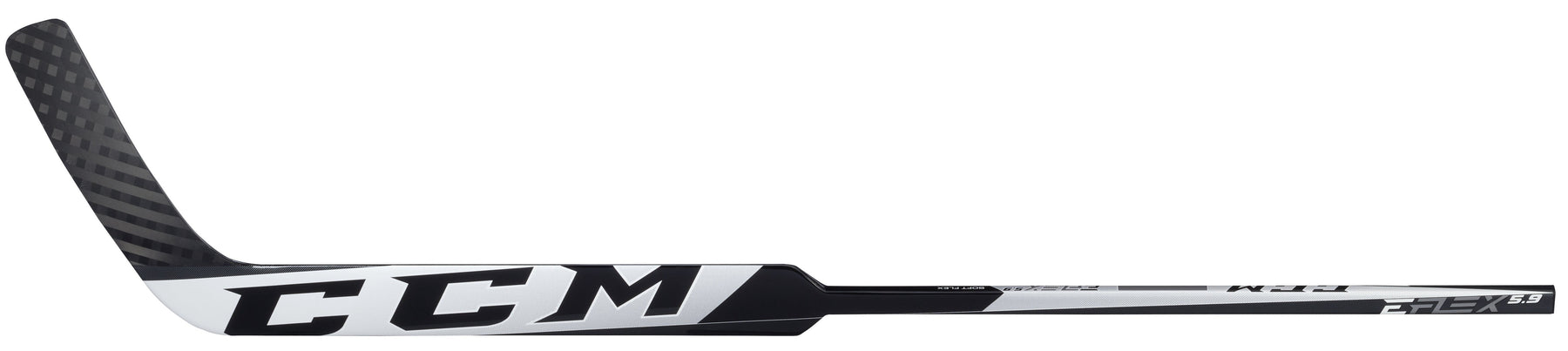 CCM EFLEX 5.9 Intermediate Goalie Stick (White/Black)