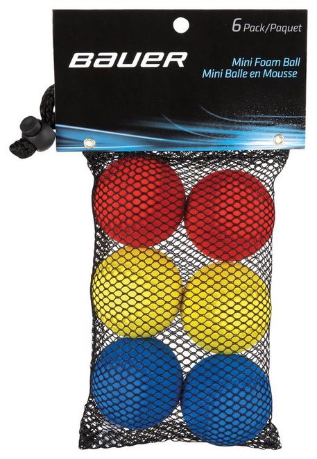 Bauer Mini Balles de Mousse (Paquet de 6)