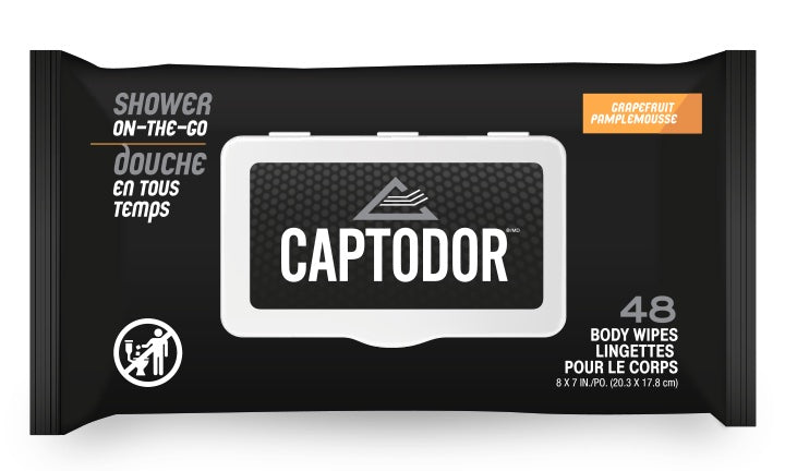 Captodor Disposable Body Shower Wipes (48-Pack)