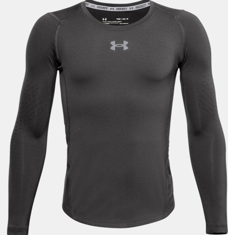 Under Armour Boys' Fitted Grippy Long Sleeve - Under Armour