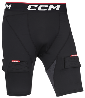 CCM Compression Short with Jock Youth