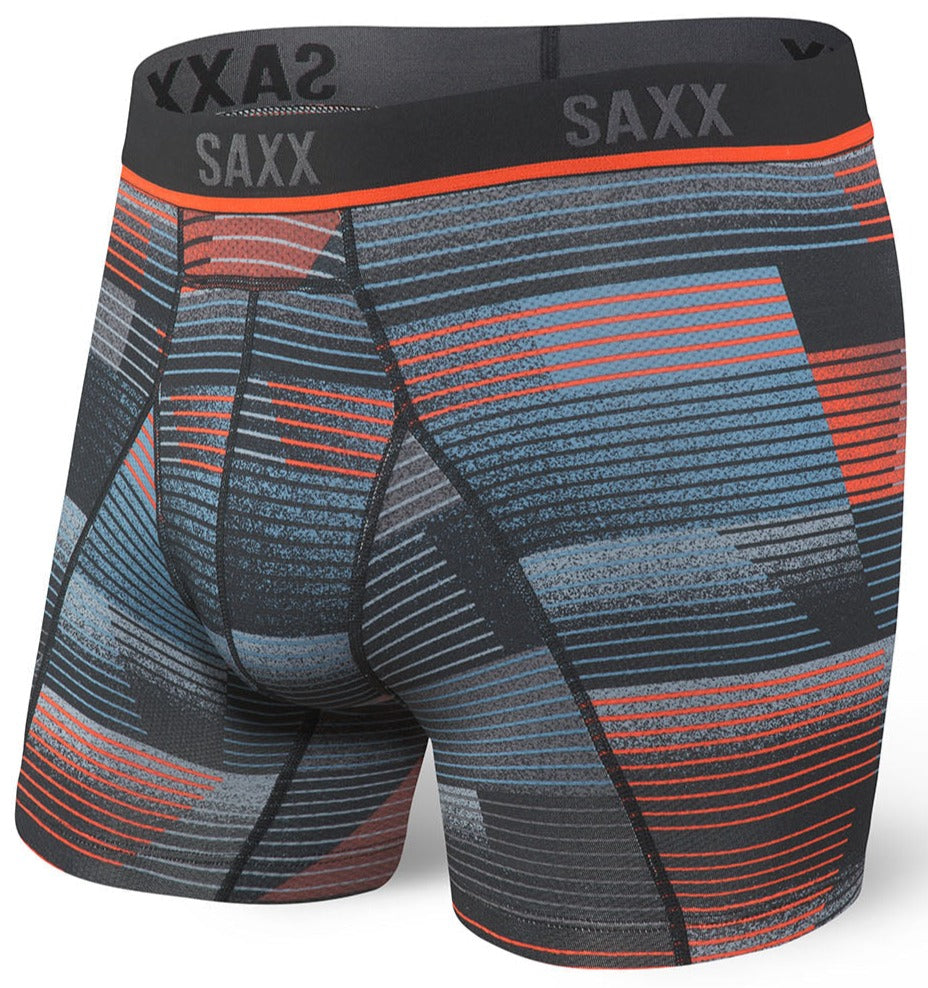 SAXX Kinetic HD Boxer Brief Black Sonic Stripe - SAXX