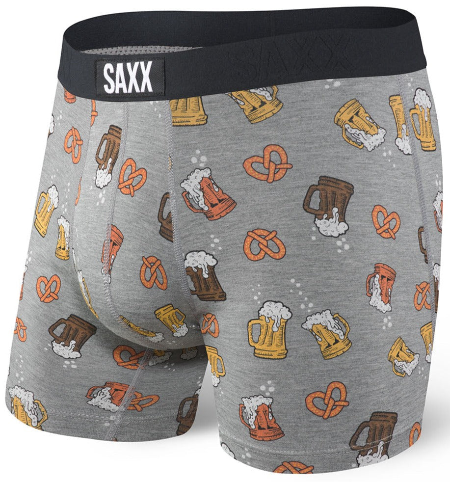 SAXX Vibe Boxer Brief Grey Beer Cheers - SAXX