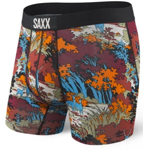 SAXX Vibe Boxer Modern Fit Red Deep Woods