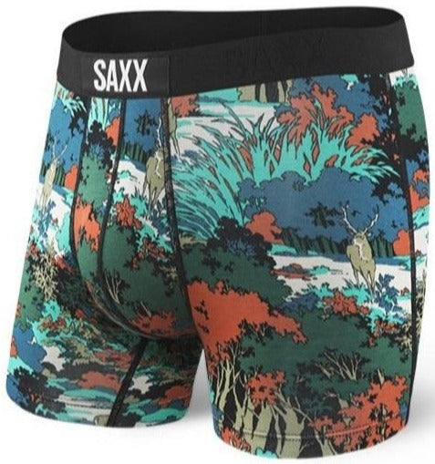 SAXX Vibe Boxer Modern Fit Teal Deep Woods