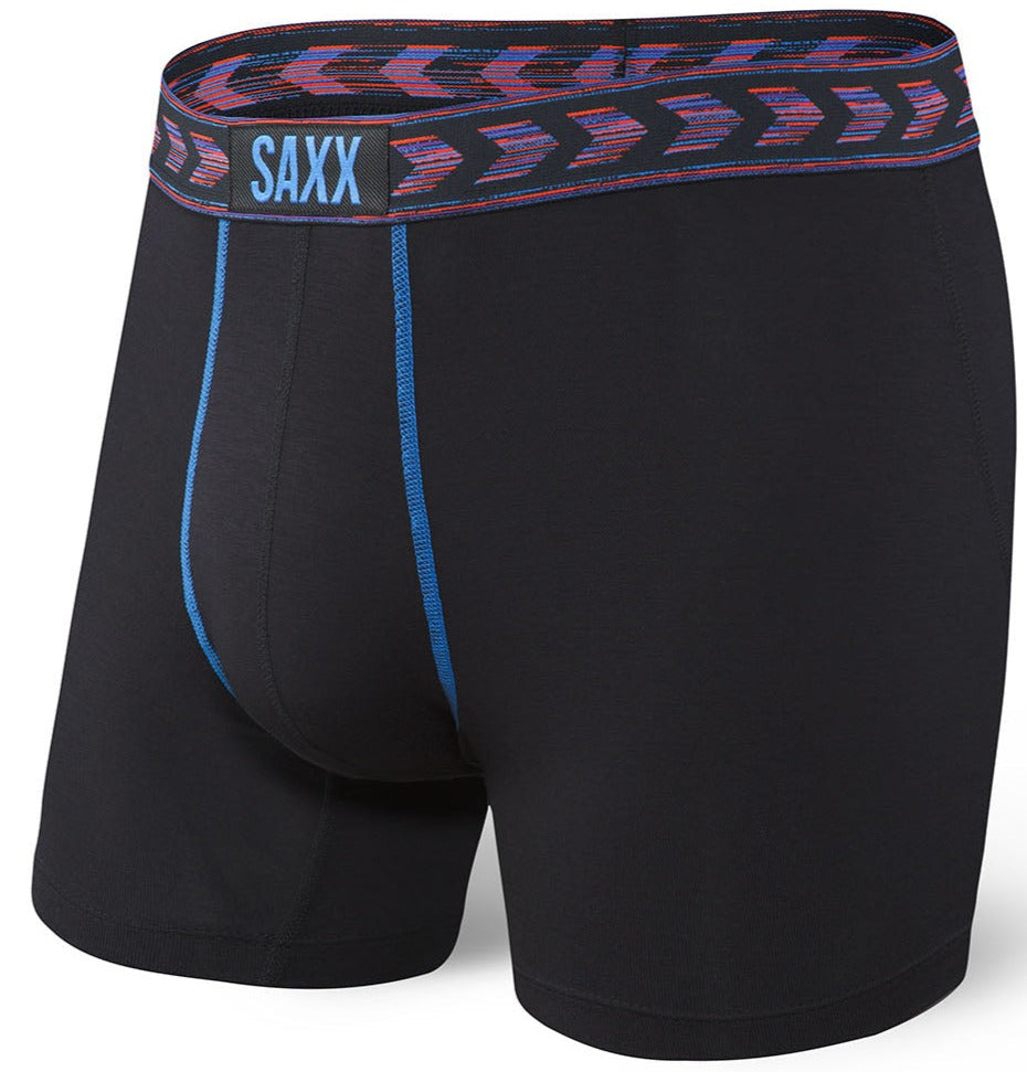 SAXX Vibe Boxer Brief Black Spacedye Chevron - SAXX