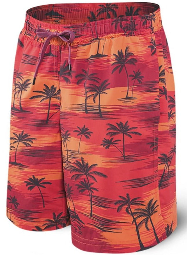 SAXX Cannonball 2n1 Short Red Palm Sunset