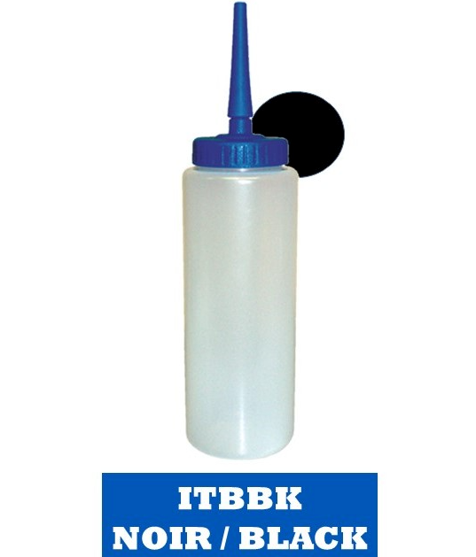 Blue Sports Water Bottle Tall Boy 1000mL (Black Cap)