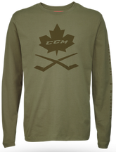 CCM Nostalgia Leaf Long Sleeve Tee Adult