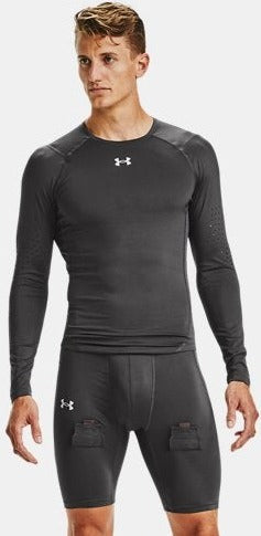 UNDER ARMOUR CHANDAIL MANCHES LONGUES FITTED GRIPPY LONG SLEEVE HOMME