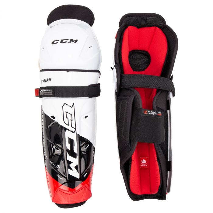 CCM JetSpeed FT485 Senior Shin Guards - CCM