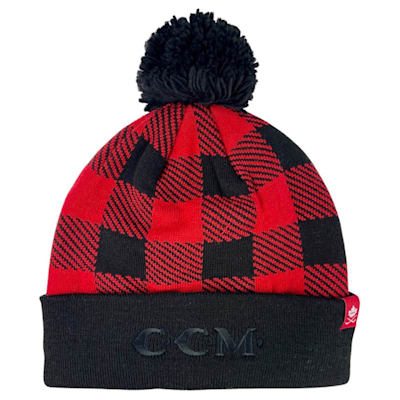 CCM Holiday Plaid Pom Knit Adult - CCM