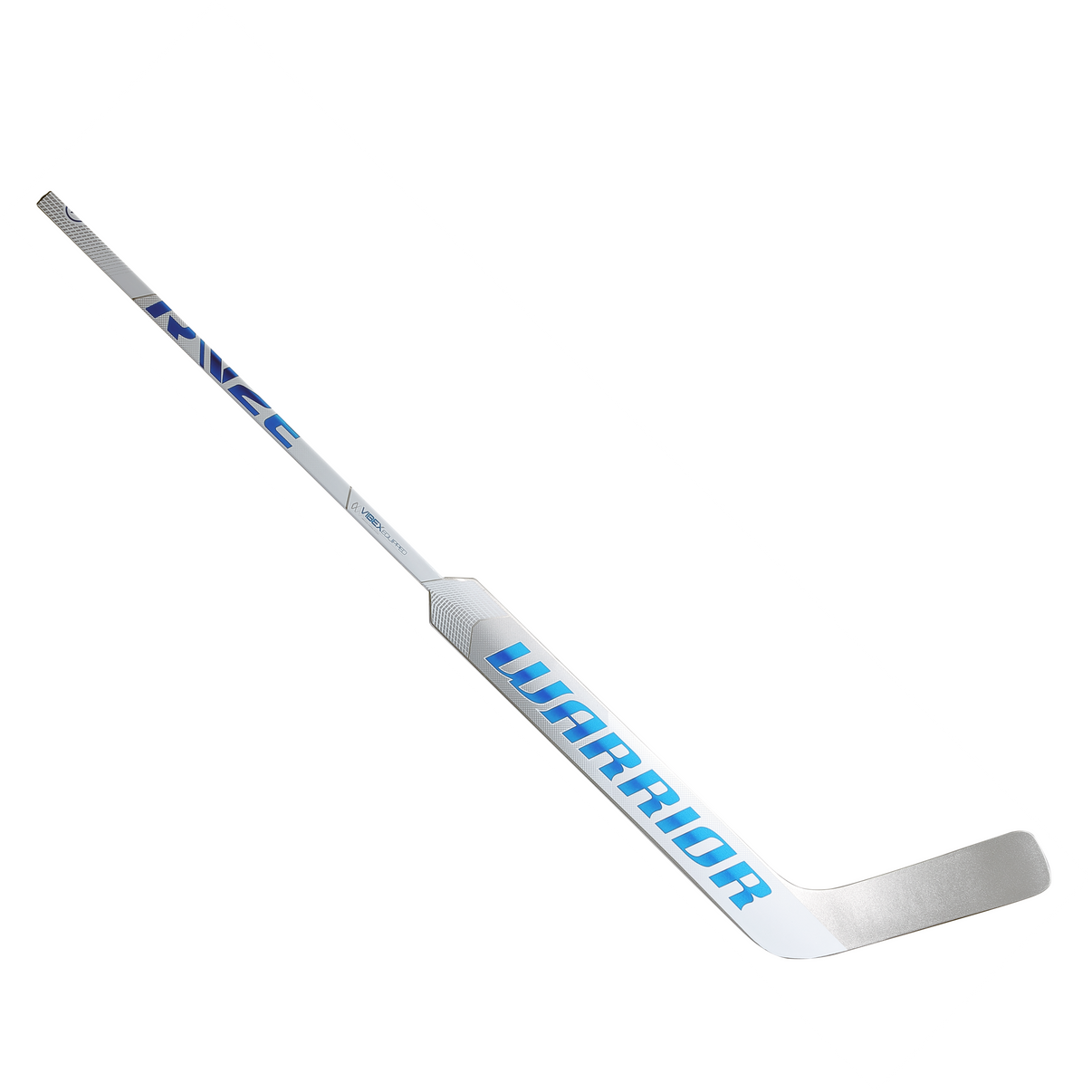 Warrior Ritual V2 E Intermediate Goalie Stick (Silver/White/Royal) - Warrior