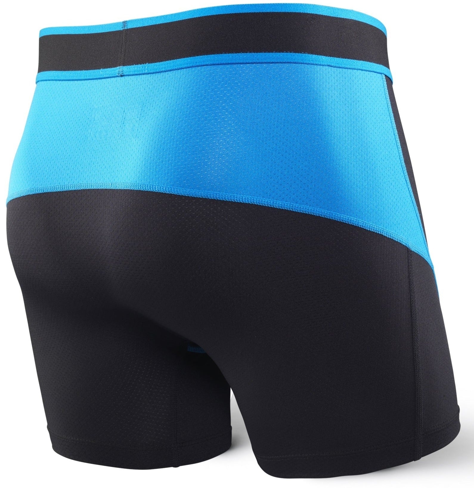 SAXX Kinetic Boxer Black/Electric Blue - HockeySupremacy.com